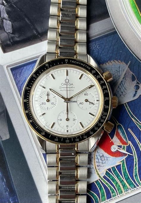 Omega Two Tone Speedmaster with White Dial 